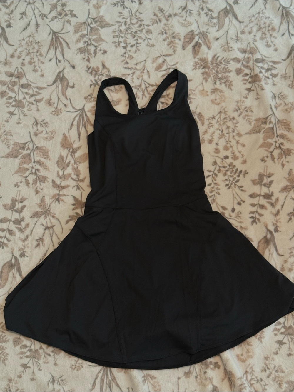 JoyLab Black Racerback Skater Mini Dress